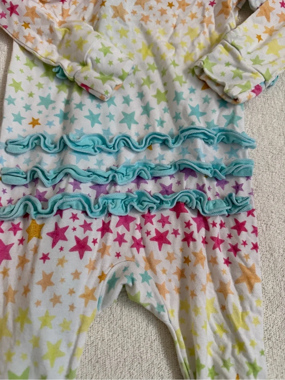 Macaron and Me bamboo footies 6-9M bundle